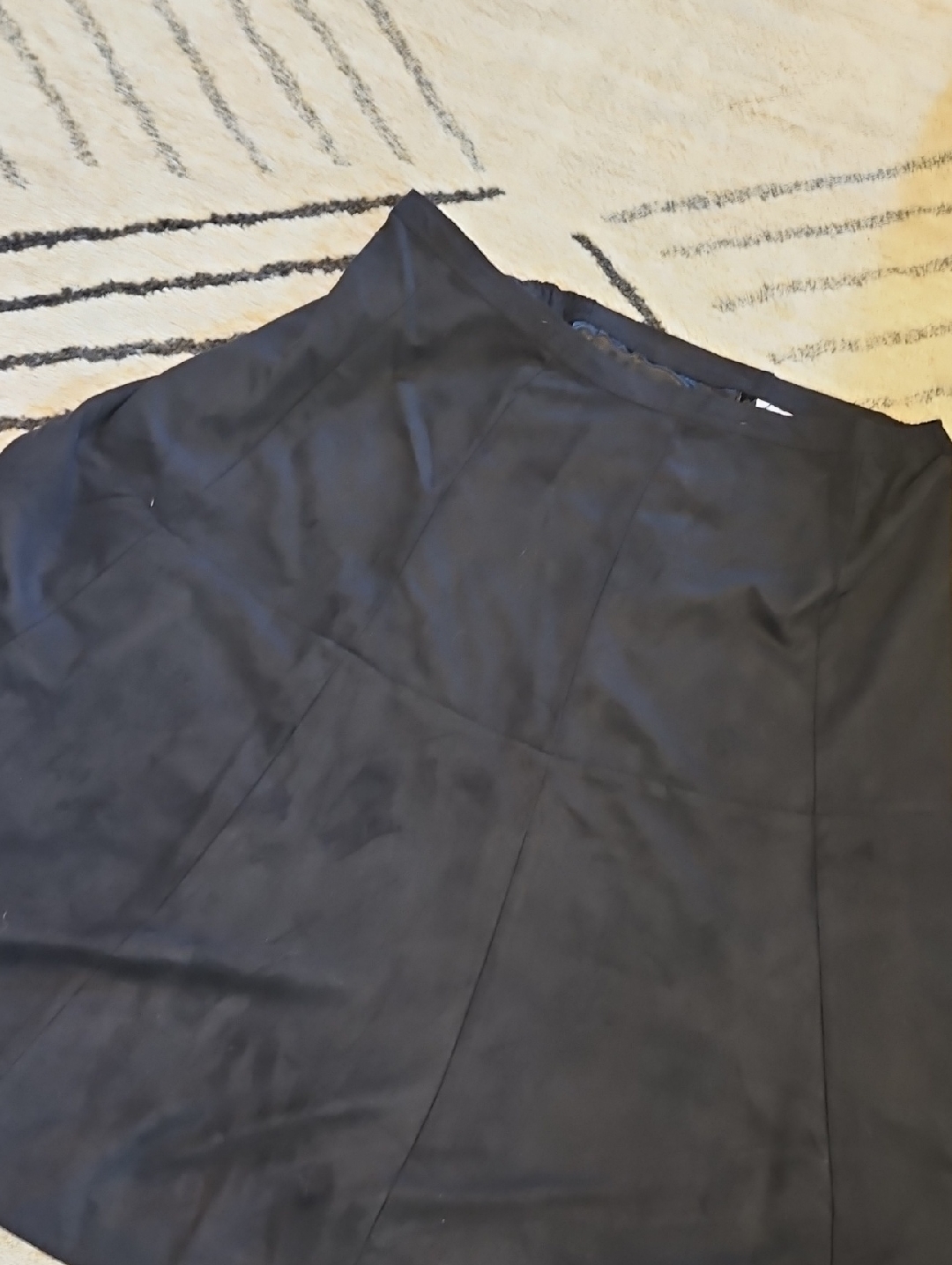 Linea By Louis Dell'olio Classic Black A-Line Skirt